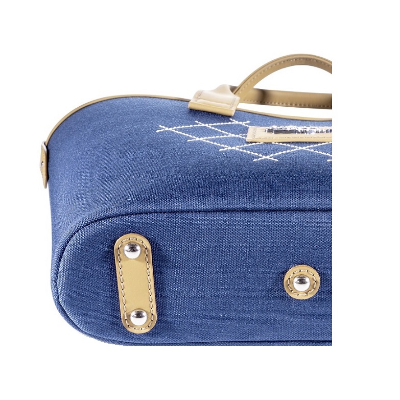 PC-Porttasche Florenz Für Laptops Bis 36 Cm – Marineblau/hellgrau, Mit Organizer & Abnehmbarem Gurt